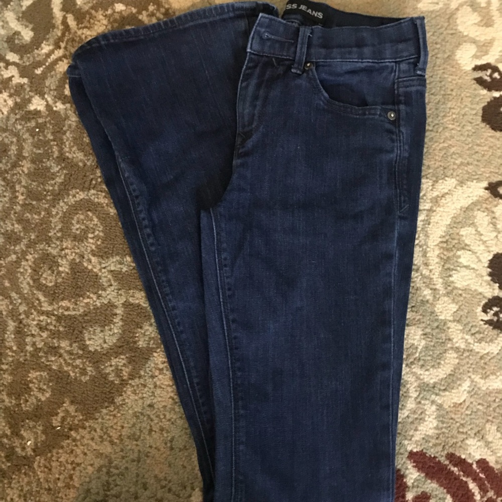 Express mid rise slim flare sz 0